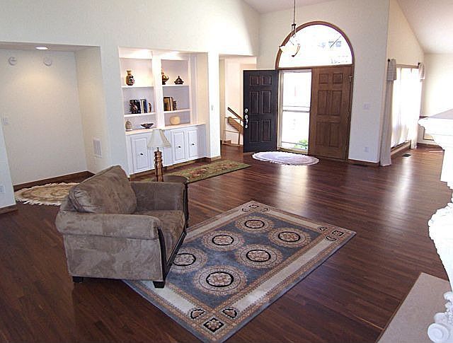 Large Great Room with Walnut Floors