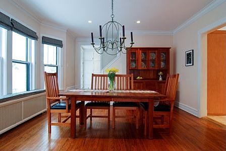 Spacious dining room