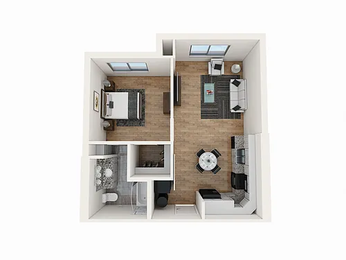 Floor plan 1 Bedroom