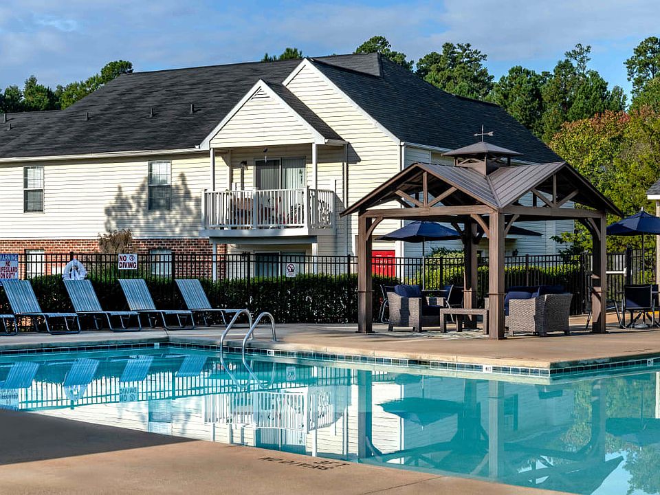 Community swimming pool with gazebo