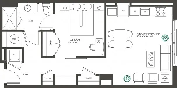 One Bedroom Suite 1A-6 Stack 3 One Bedroom Suite 1A-6 Stack 3