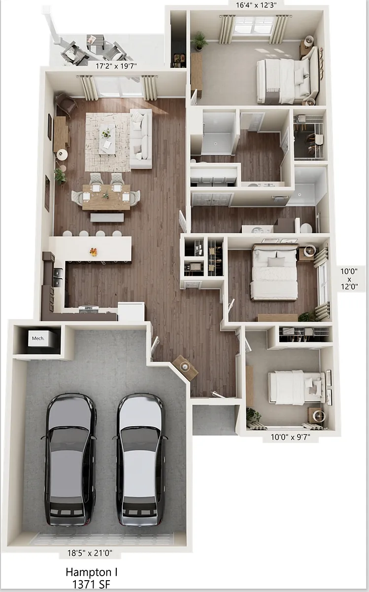 Floor plan Hampton 1