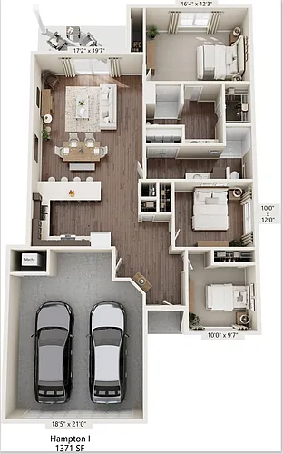 Floor plan Hampton 1
