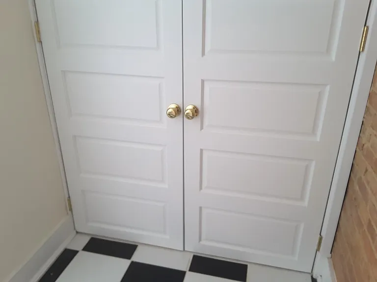 Doors covering Washer/Dryer