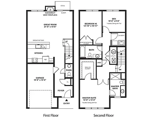 Floor plan Farnsworth Townhome