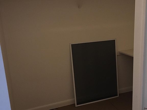 Large walk in closet off the living room