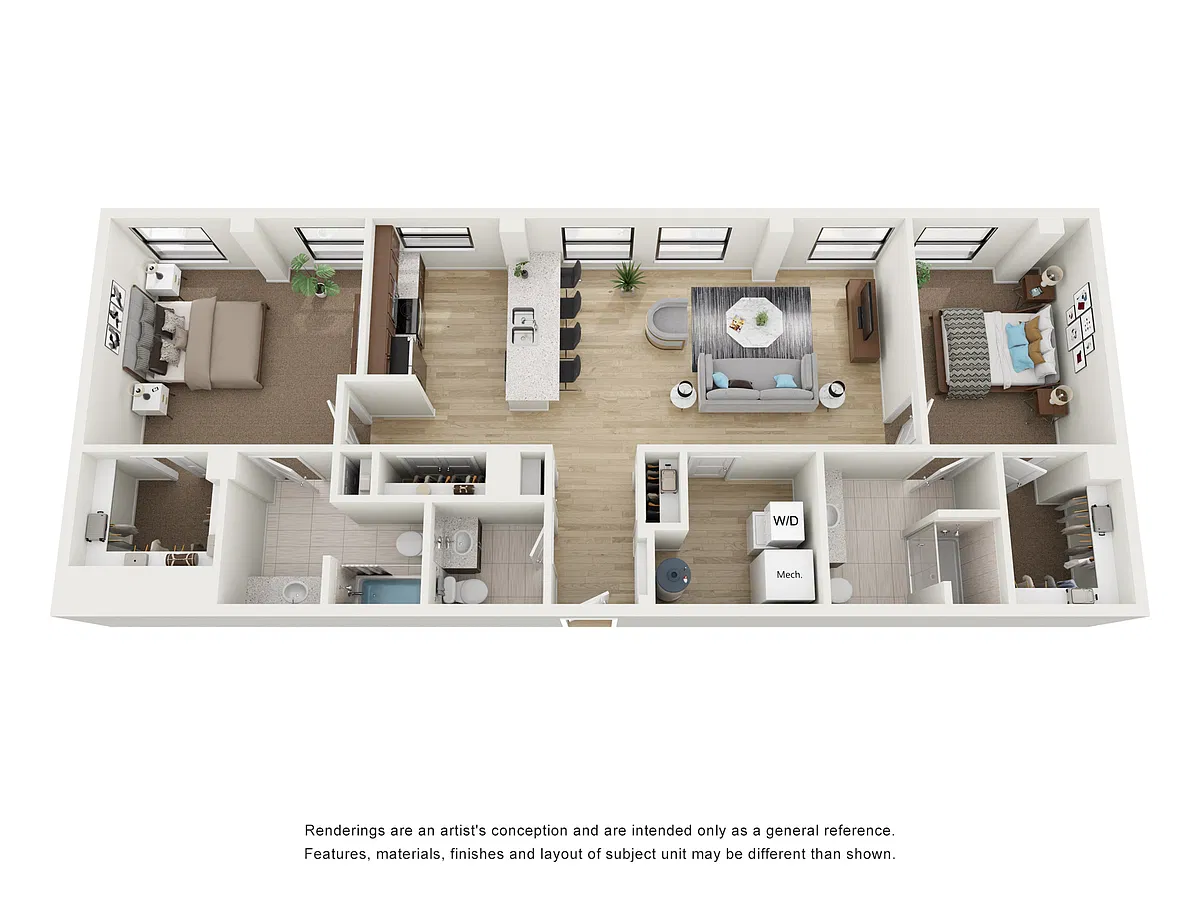 Floor plan 2X2 I
