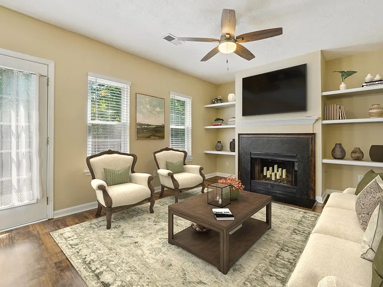 Imagine a cozy sitting area off the kitchen (staged)