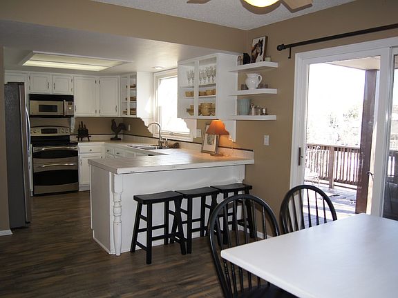 View from family rm to kitchen
