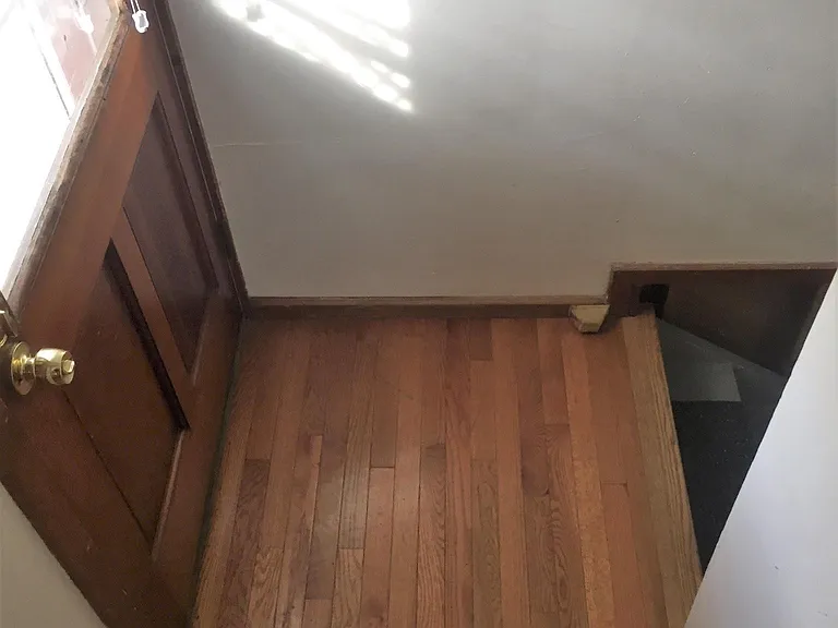 Stairs to side door exit