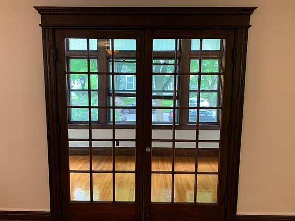 French doors to sun room