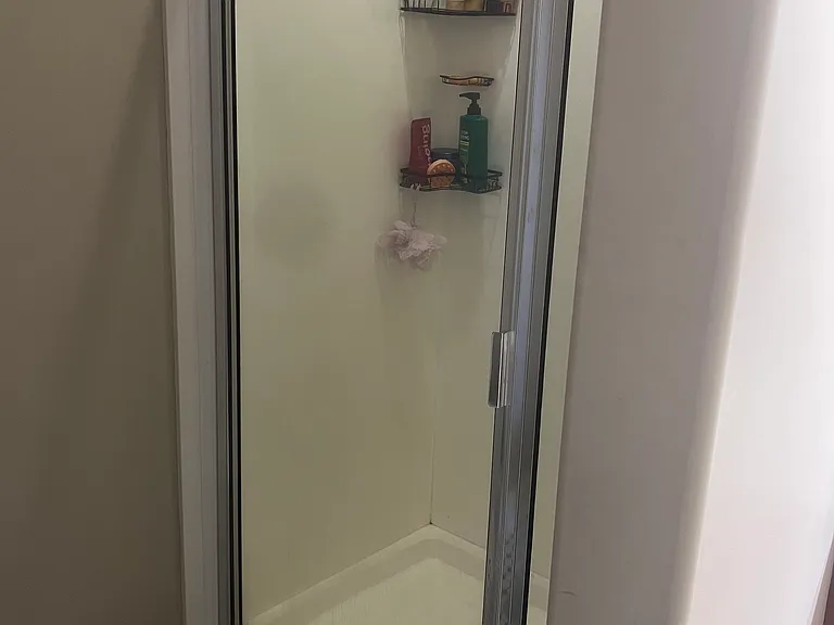 View of shower.