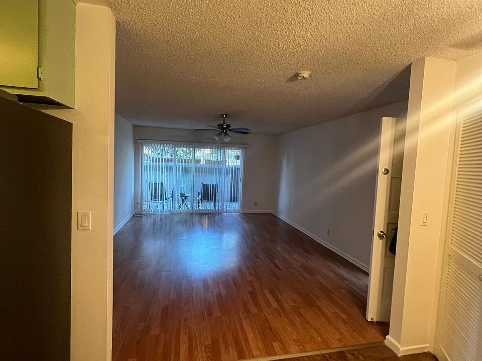 View of living room from kitchen.
