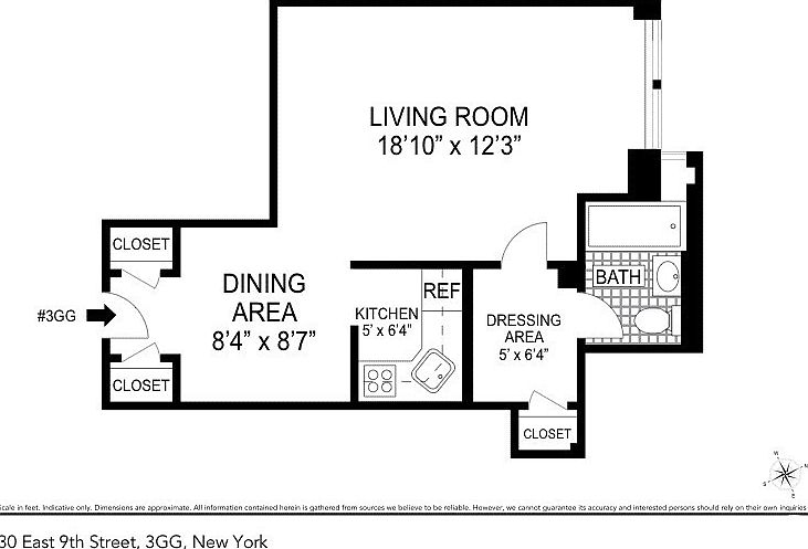 1st image of 30 E 9th St APT 3GG
