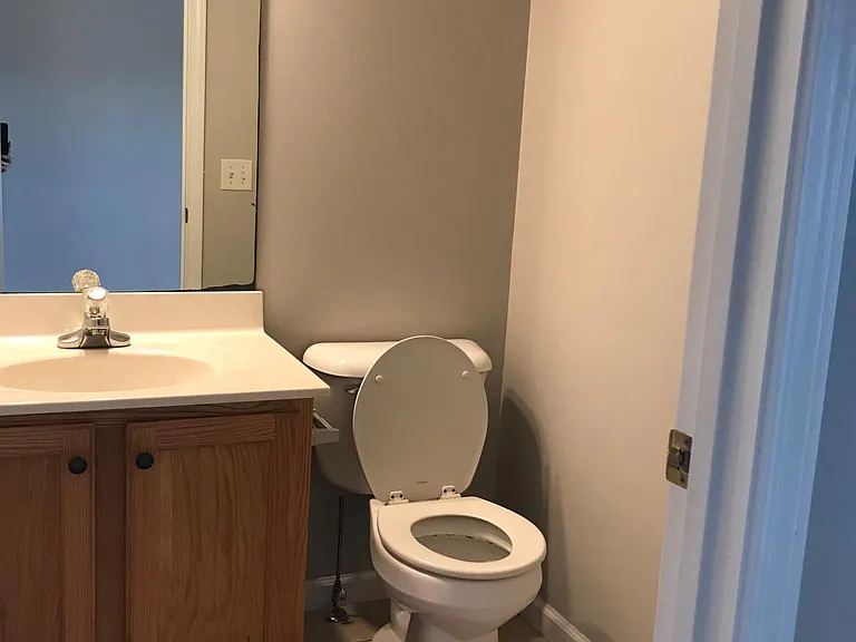 Half bathroom on first floor