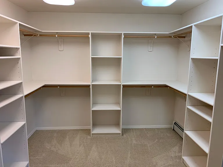 Master walk-in closet