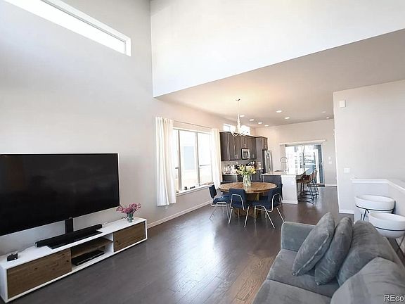 Living Room Long shot with dinning and Kitchen