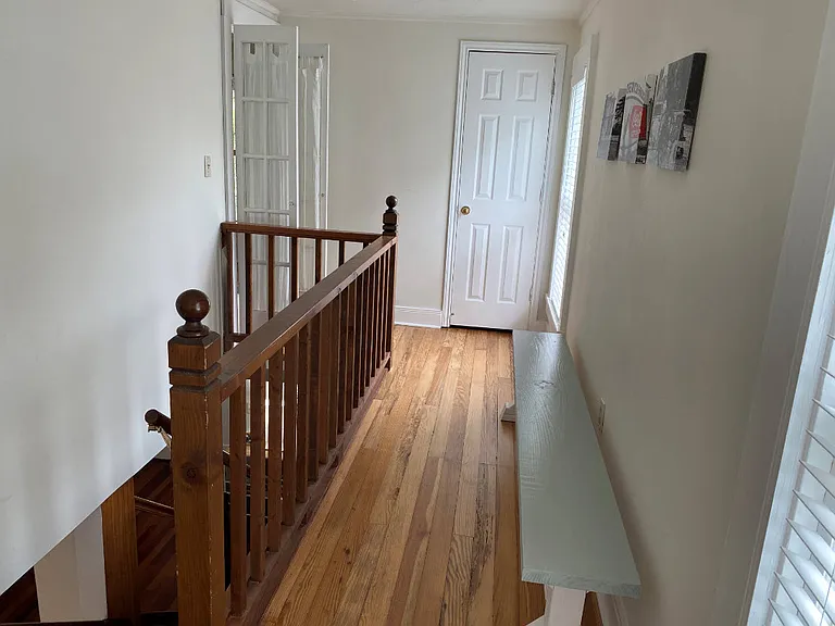 Longleaf pine floors upstairs!