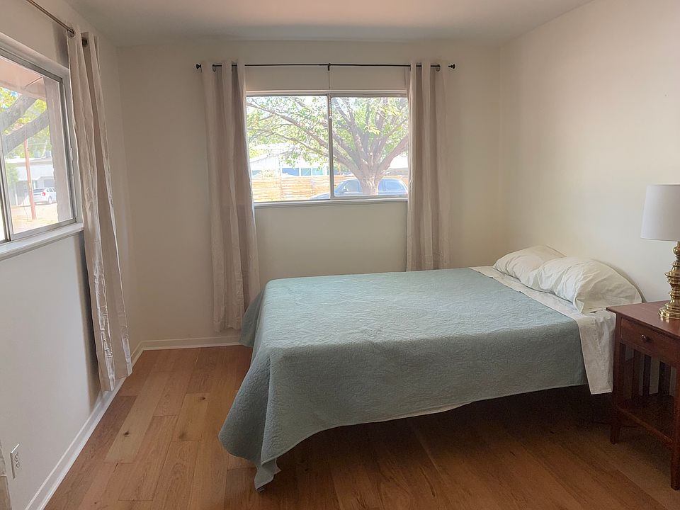 West bedroom (queen size bed for scale)