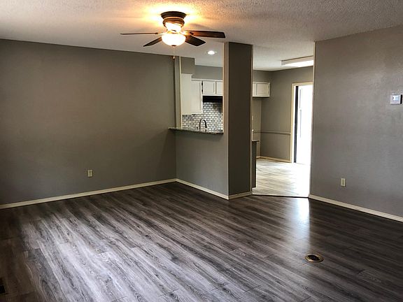Nice view of living room from kitchen