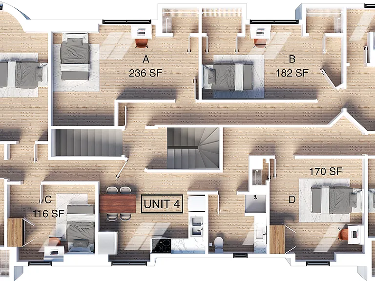 5 Bedroom | 1 Bathroom Apartment 5 Bedroom | 1 Bathroom Apartment