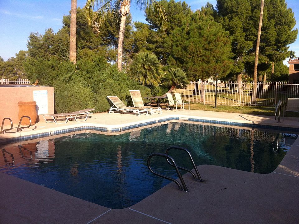 Community pool overlooking the park