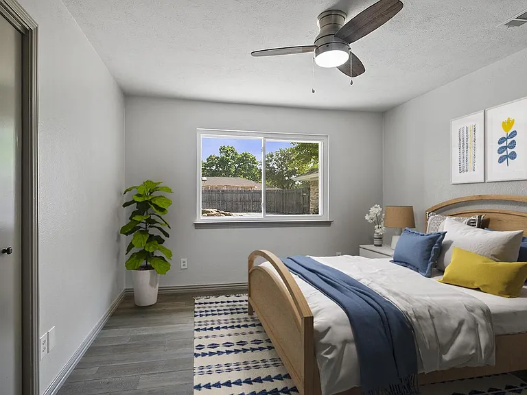 Bedroom 4. This image shows a virtually furnished space. Bedrooms come unfurnished.