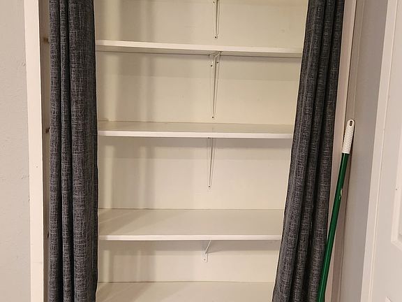 shelf space in kitchen