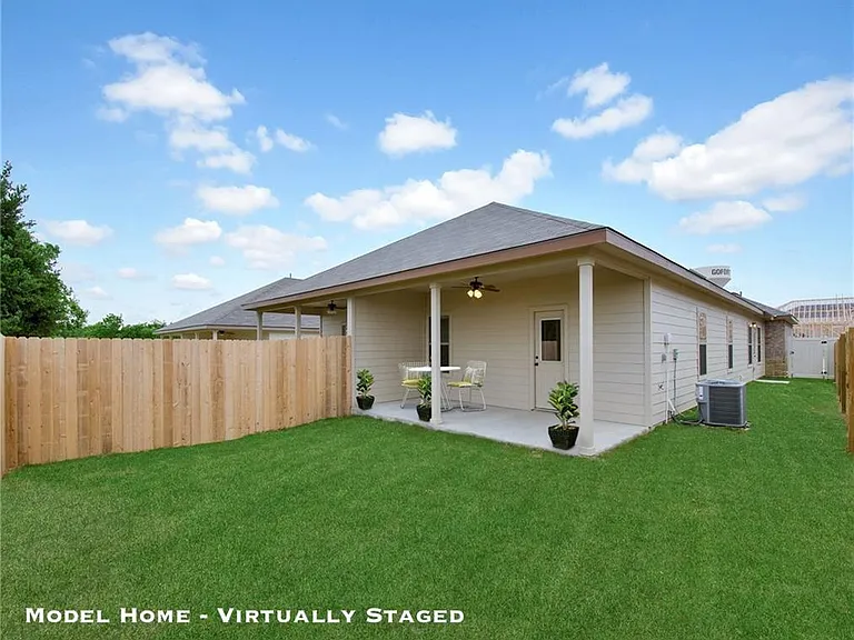 NOT ACTUAL PROPERTY PHOTO. ITS A LIKE PICTURE - of back porch off master bedroom style