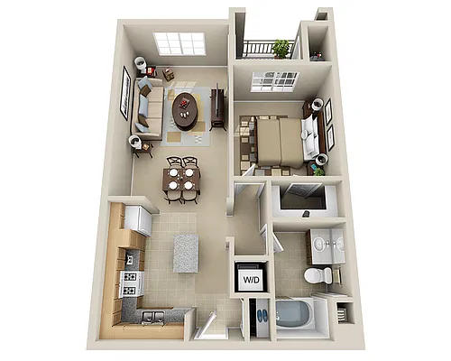 Floor plan Venice (A1B)