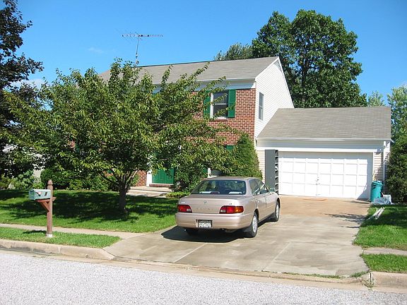 House front with 2 car Garage