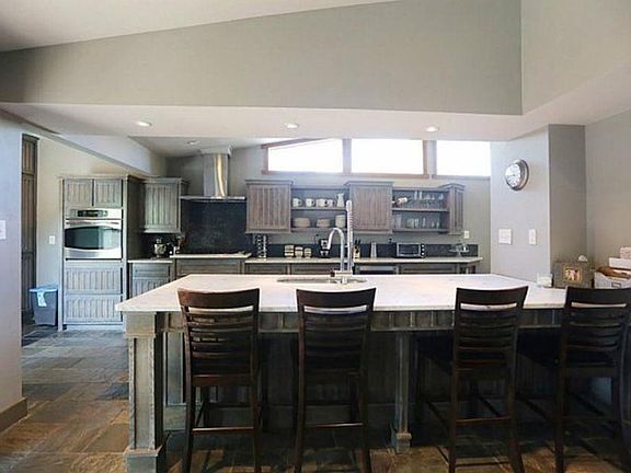 Open kitchen with large island