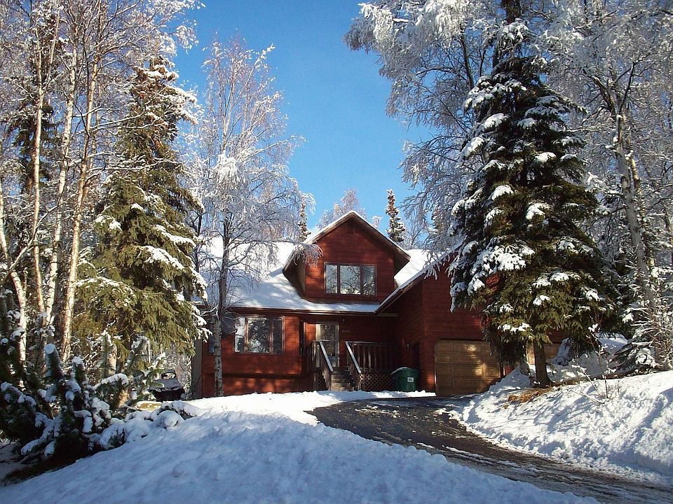 With snow