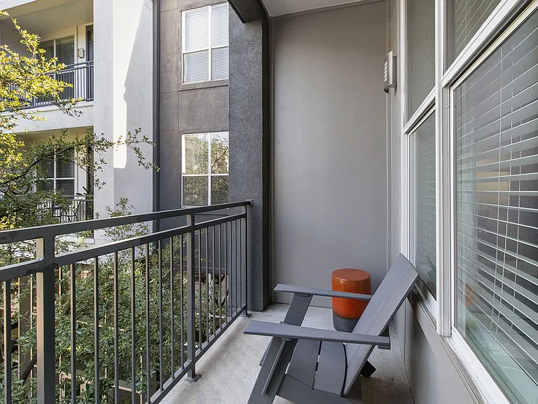 Private patio and balconies