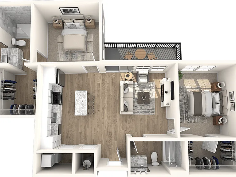 Two Bedroom, Two Bathroom Two Bedroom, Two Bathroom