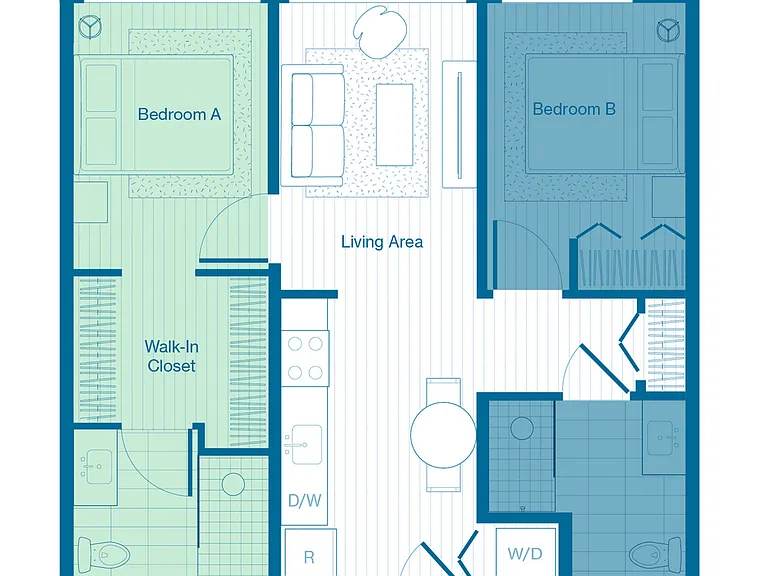 Coliving - Layout B1 Coliving - Layout B1