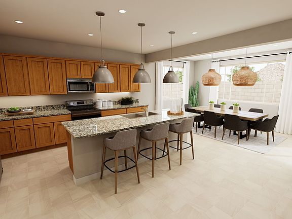 Plan 3522 Kitchen Virtual Rendering