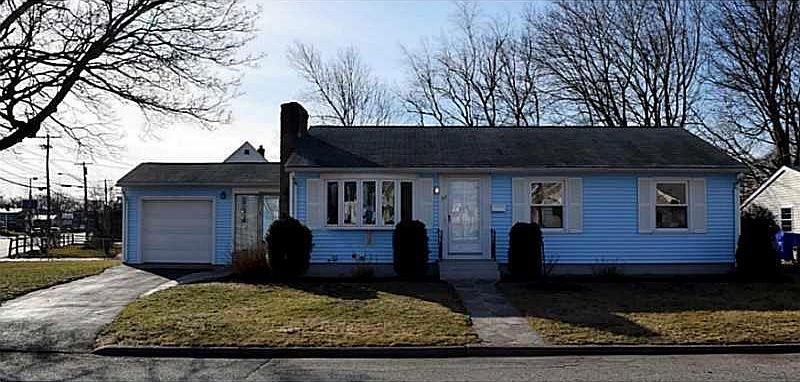 Exterior Front. Maintenance Free Vinyl Siding.