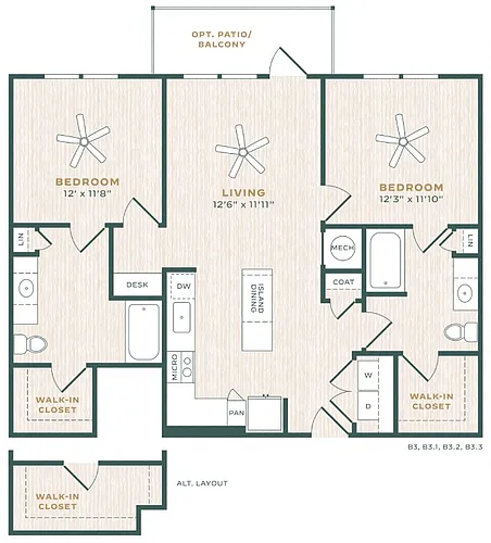 Floor plan B3