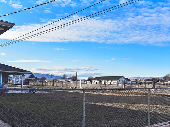 large fenced backyard