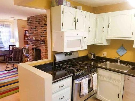 Kitchen with gas stove