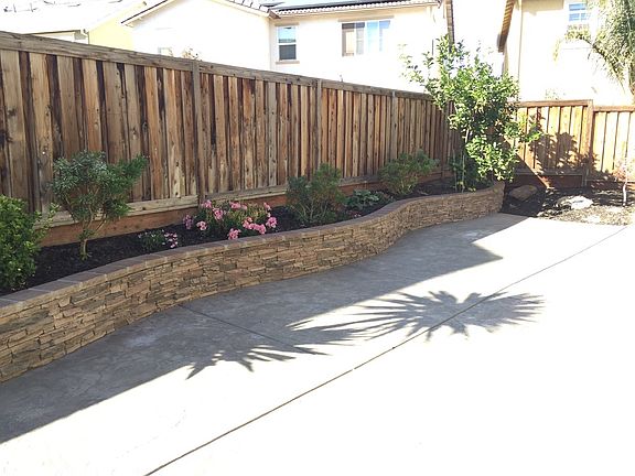 Backyard sitting area