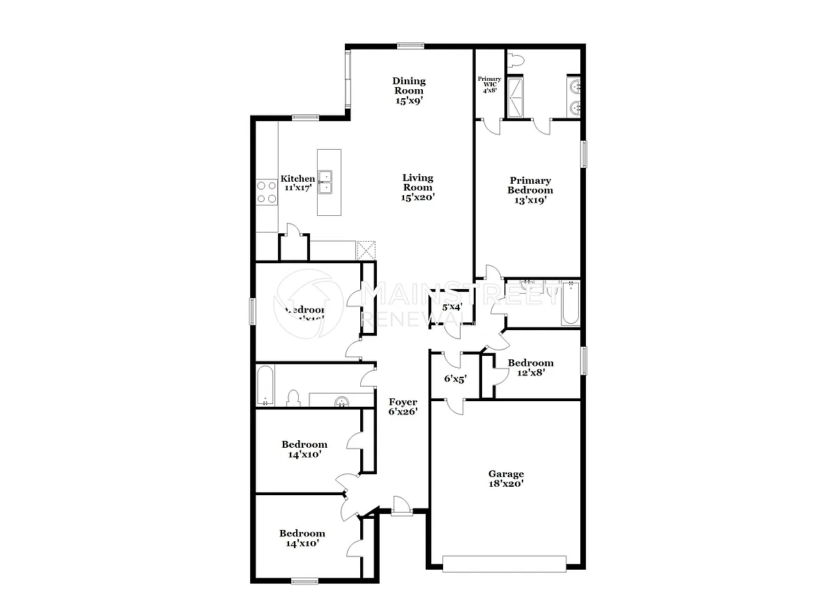 Floor Plan - 1377 Brenway Dr