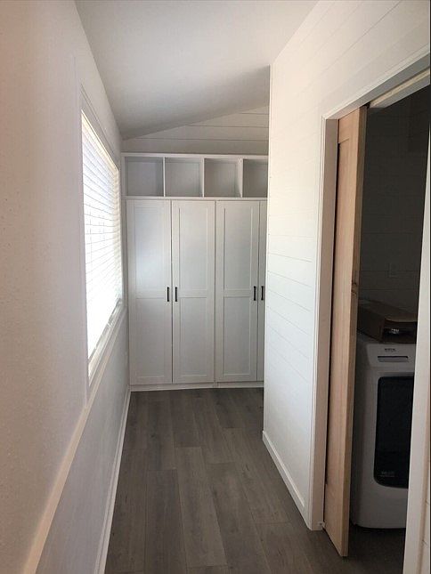 Hallway with Laundry room