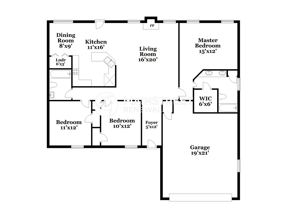 Floor Plan - 2533 Jeffries Cv