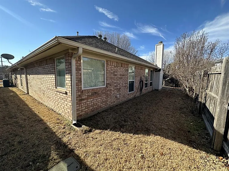 Back of the house and yard.