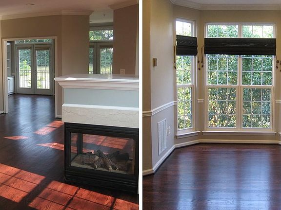 Main floor has an open floor plan with lots of natural light.