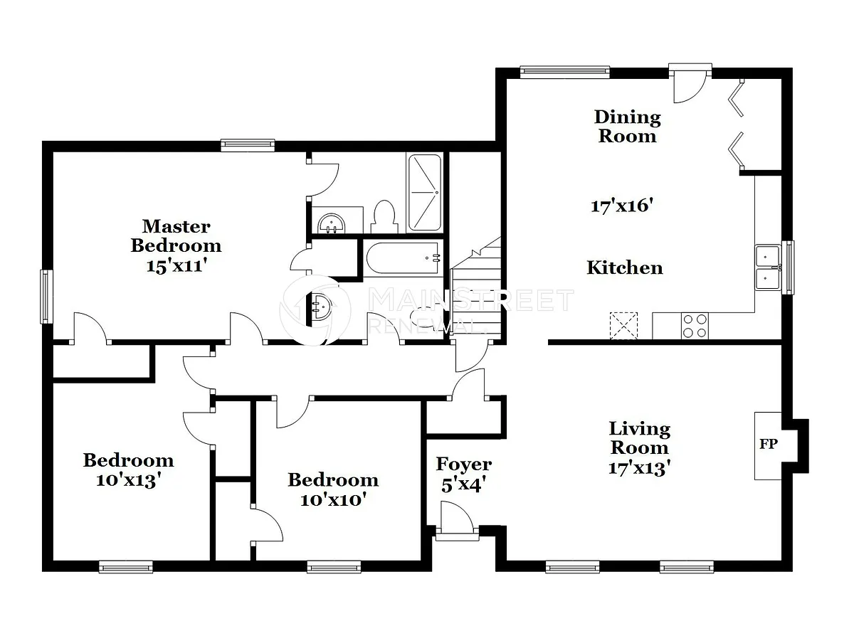 Floor Plan - 2629 Denise Dr