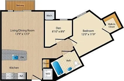 Floor plan Style C15 Den