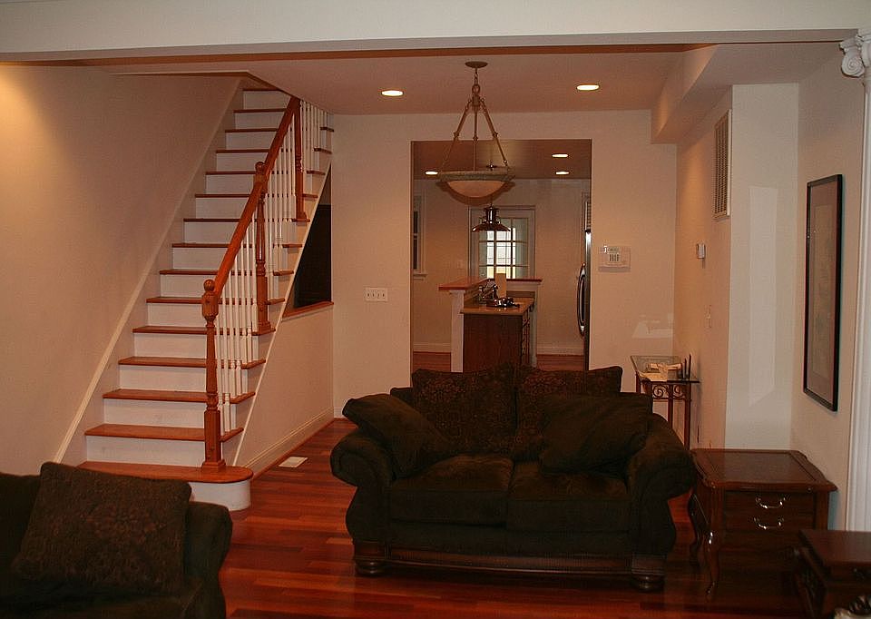 View of Living/Dining Room/Kitchen (from front of house)